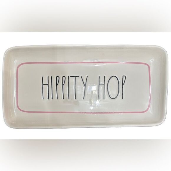 Rae Dunn Hippity Hop Serving Platter Tray - Picture 1 of 3